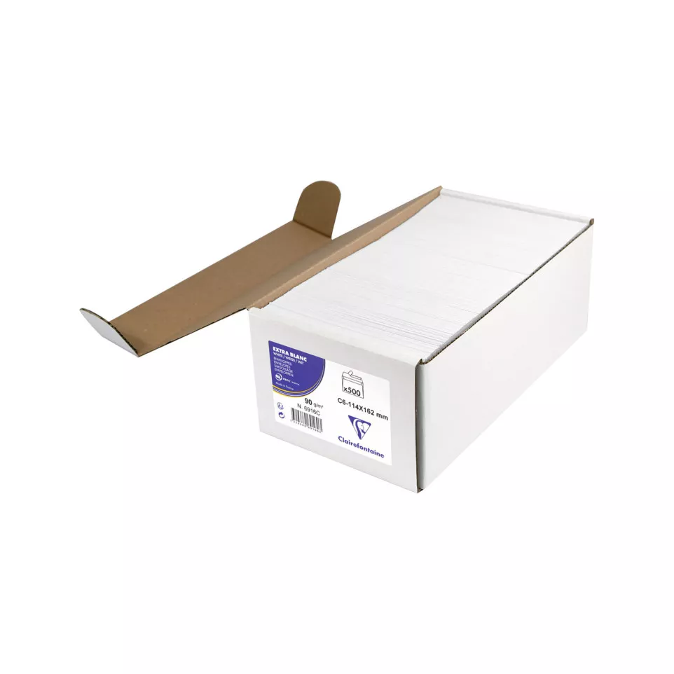 Adheclair Extra White Envelopes C6/ Pc.