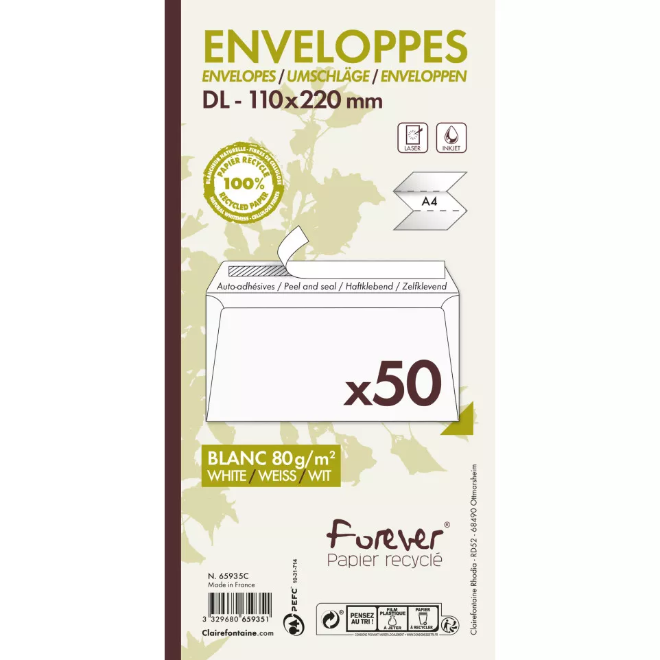 Forever Envelop adh.- 80g DL110x220...