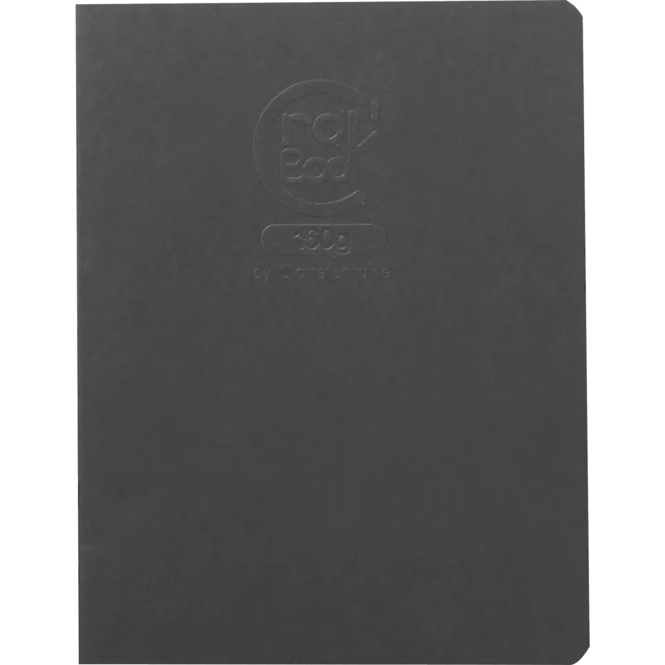 CroK'BooK 20 bl 160g 17x22cm zwart-/ St.