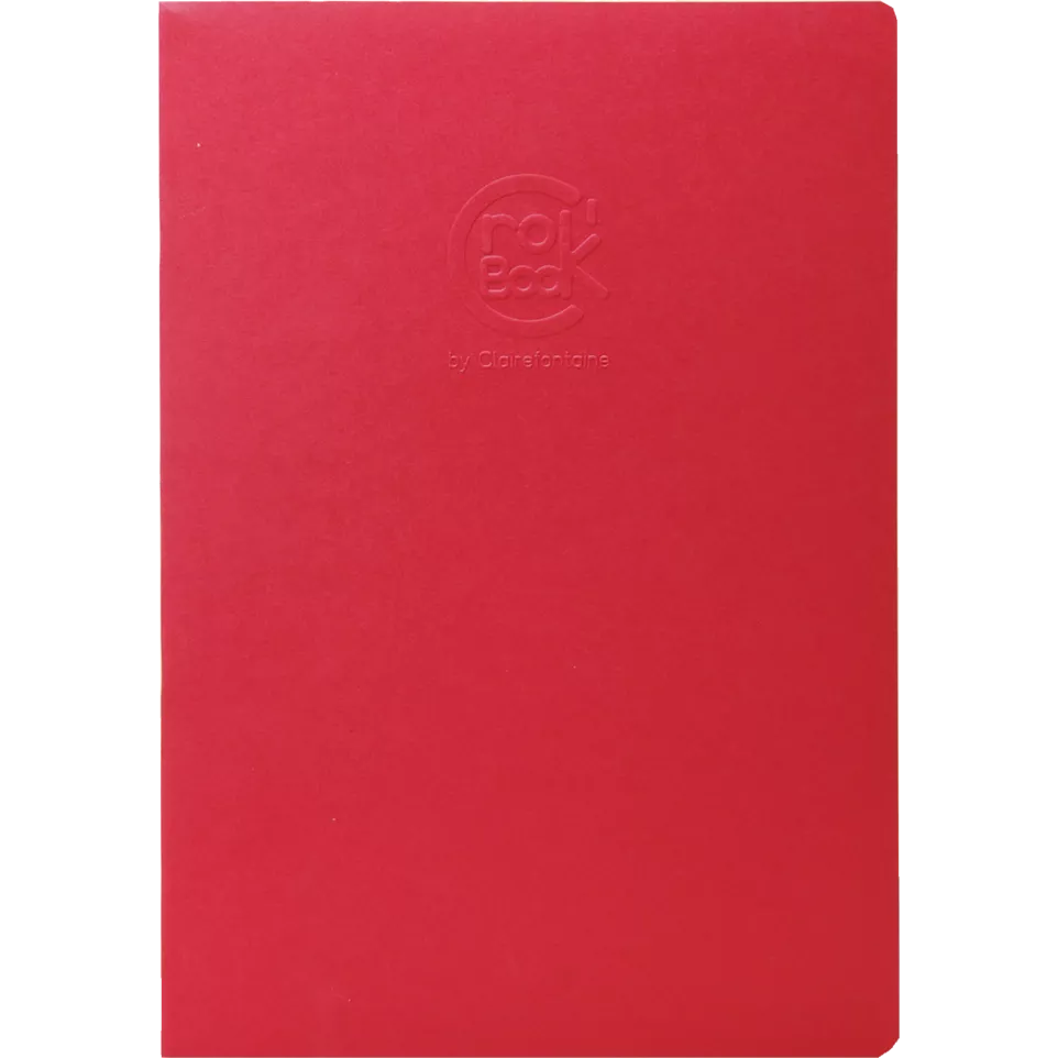 CroK'BooK 24 bl 90g 17x22cm rood-/ St.