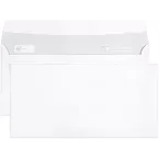 Boite de 500 Enveloppes Blanches DL- 110x220mm - Auto-Adhésives - 80g/m2/ Pce