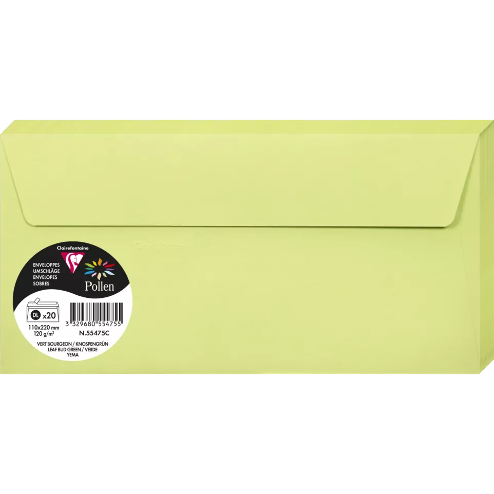 Clairefontaine Pollen Envelopes, DL/ Pc.