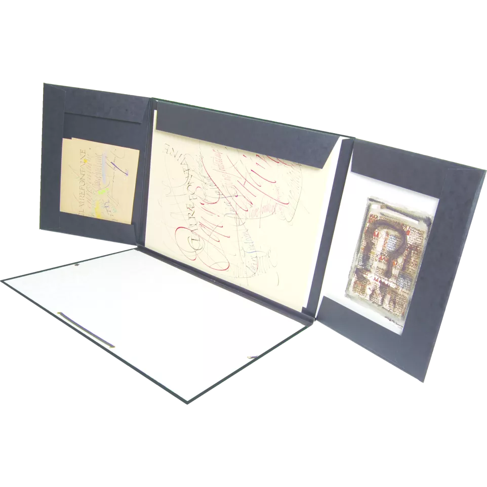 Tekenmap Zwart klep/-elast...