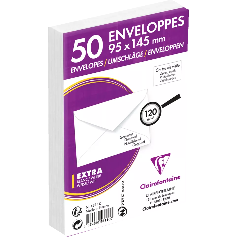 Envelop visitek.gom-120g  90x145...