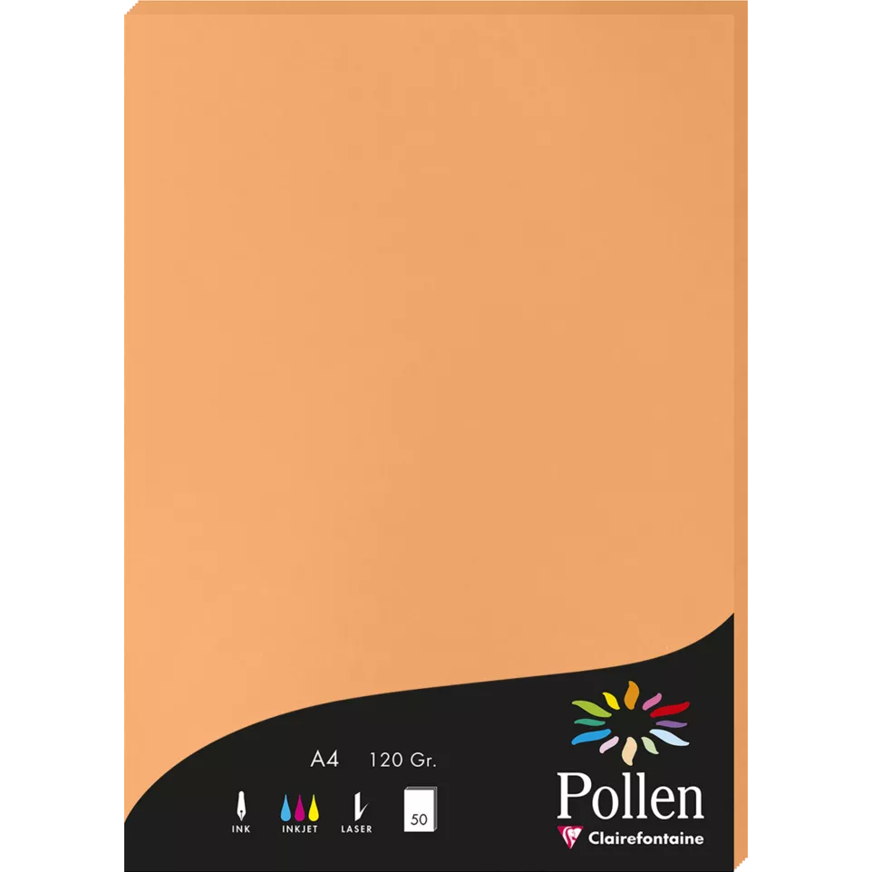 Pollen pk50 bl 120g A4 mandarijn-/ St.