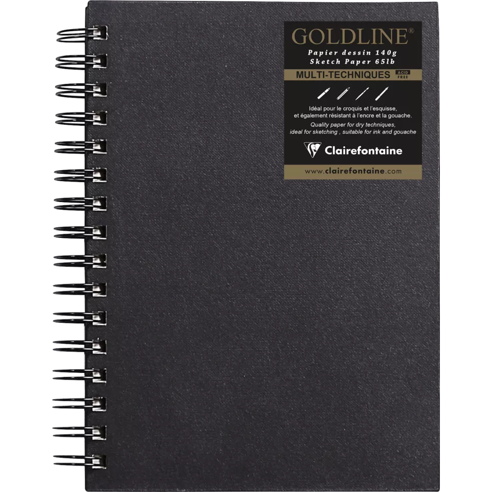 Goldline, Wirebound hard cover book...