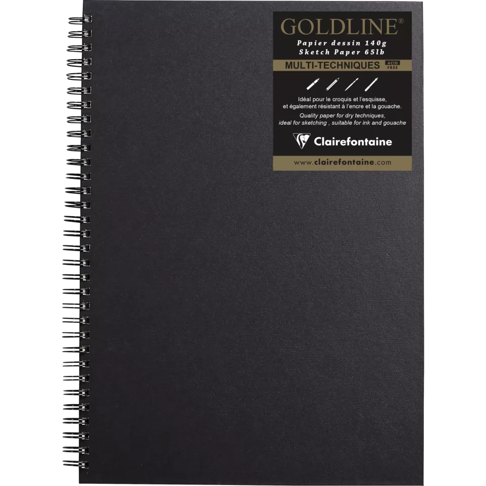 Goldline carnet spiralé 64F A3 140g...