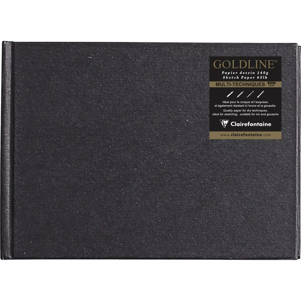 Goldline, Stapled hard cover book A6,...