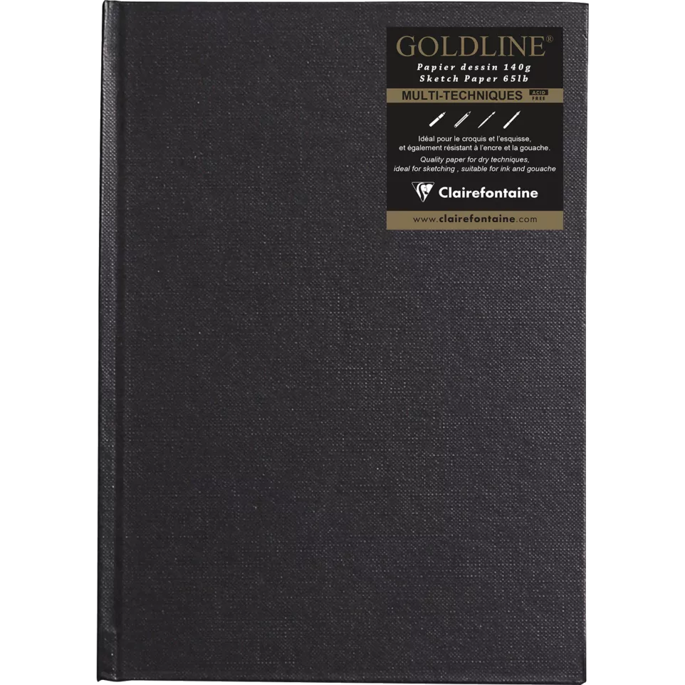 Goldline Tekenb. 64bl 140g A5 wit-/ St.