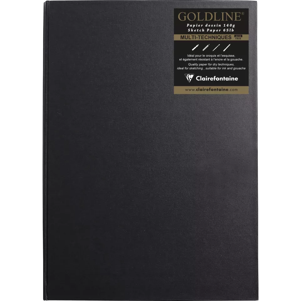 Goldline Tekenb. 64bl 140g A3 wit-/ St.