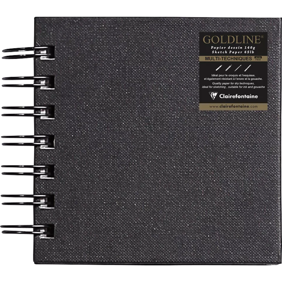 Goldline Tekenb.Spir- 64bl 140g 10x11...