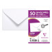 Gummed 90x140 mm 120 gsm visiting card envelope pack 50s/ Pc.