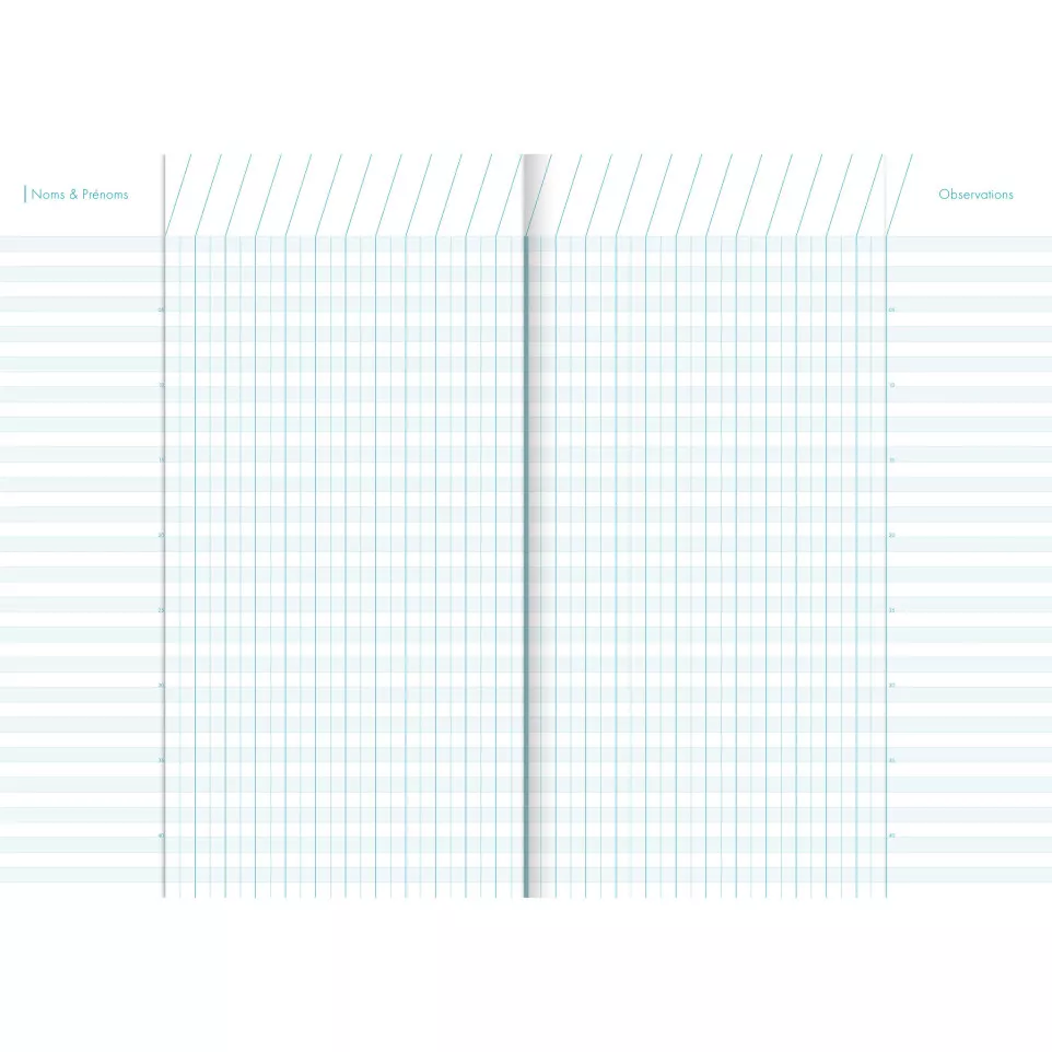 Cahier de bord enseignant piqué A4 60...