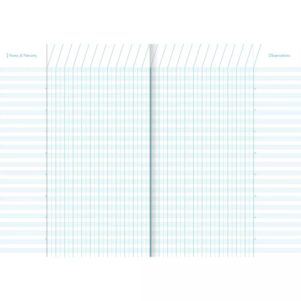 Cahier de bord enseignant piqué A4 48...