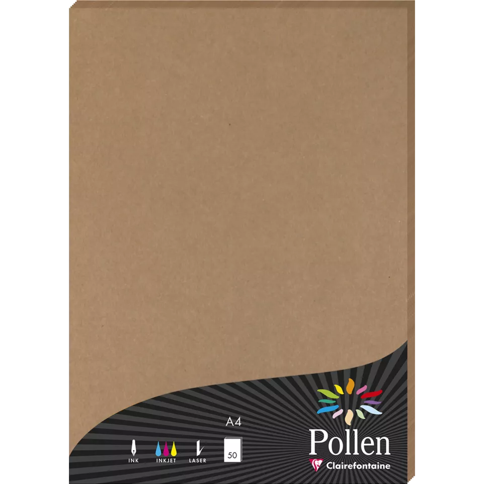 Pollen pk50 blad Kraft 135g A4-/ St.