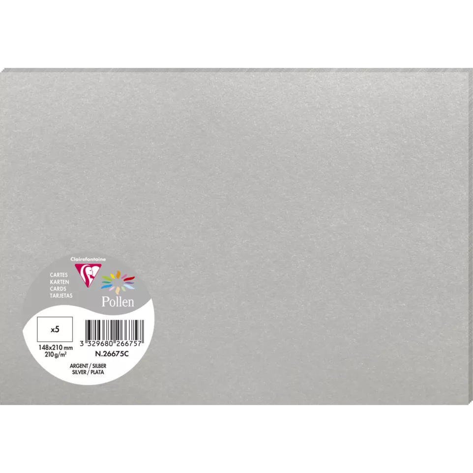 Sachet de 5 cartes simples Pollen...