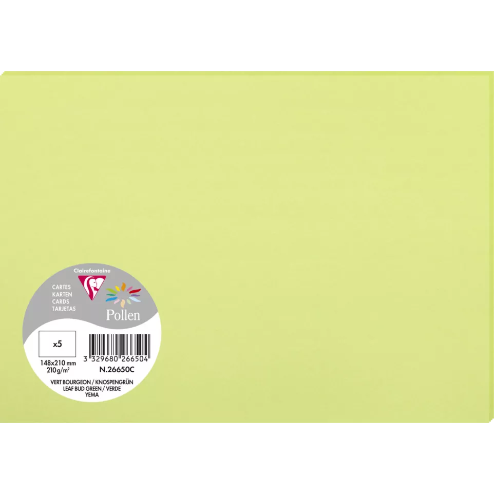 Clairefontaine Pollen Card 148x210mm,...