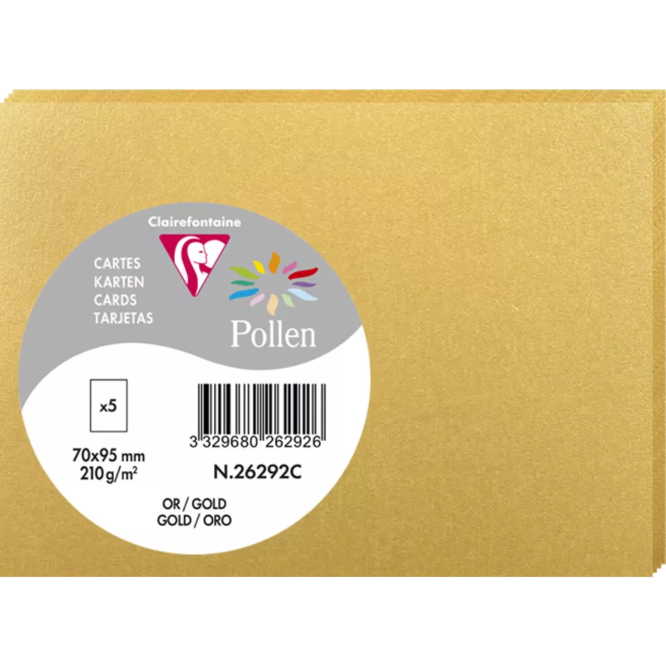 Pollen 70x95 card/5s gold-/ Pc.