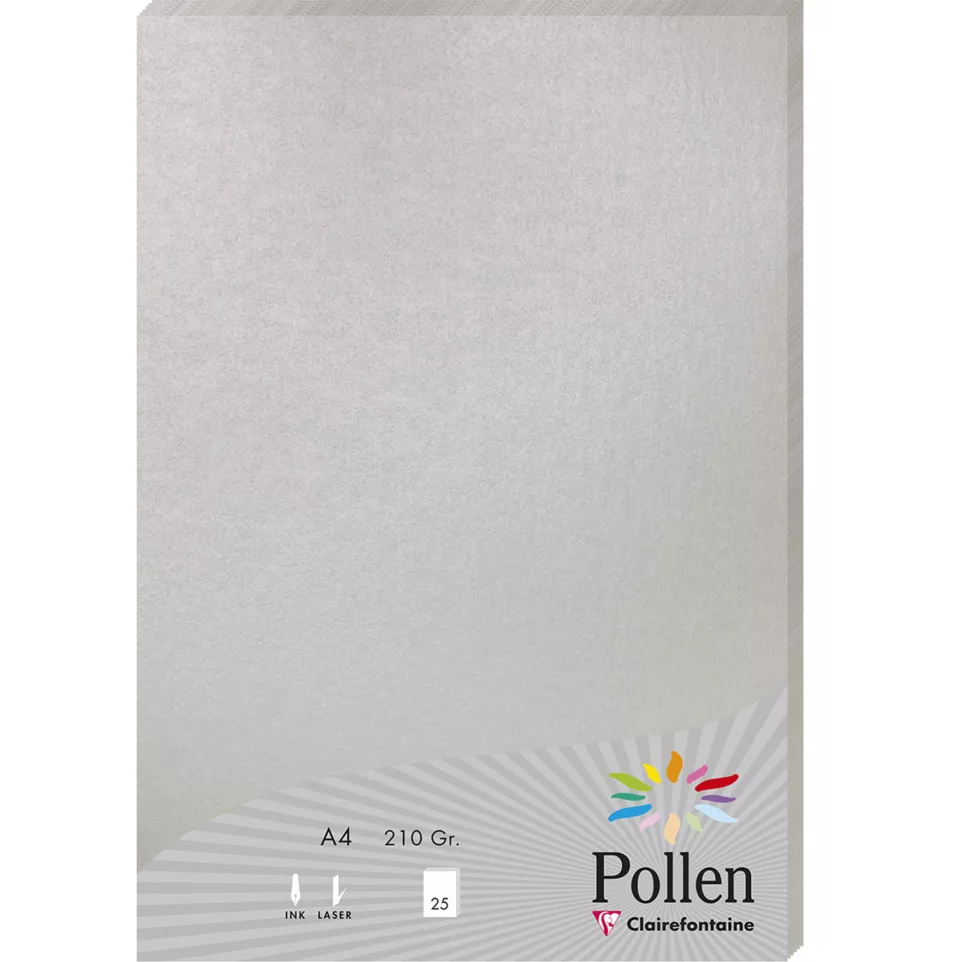 Pollen pk25 blad 210g210x297 zilver-/...