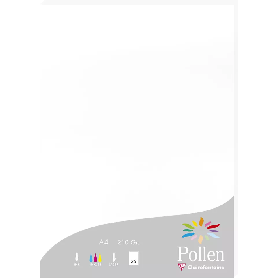 Pollen pk25 blad 210g210x297 wit-/ St.