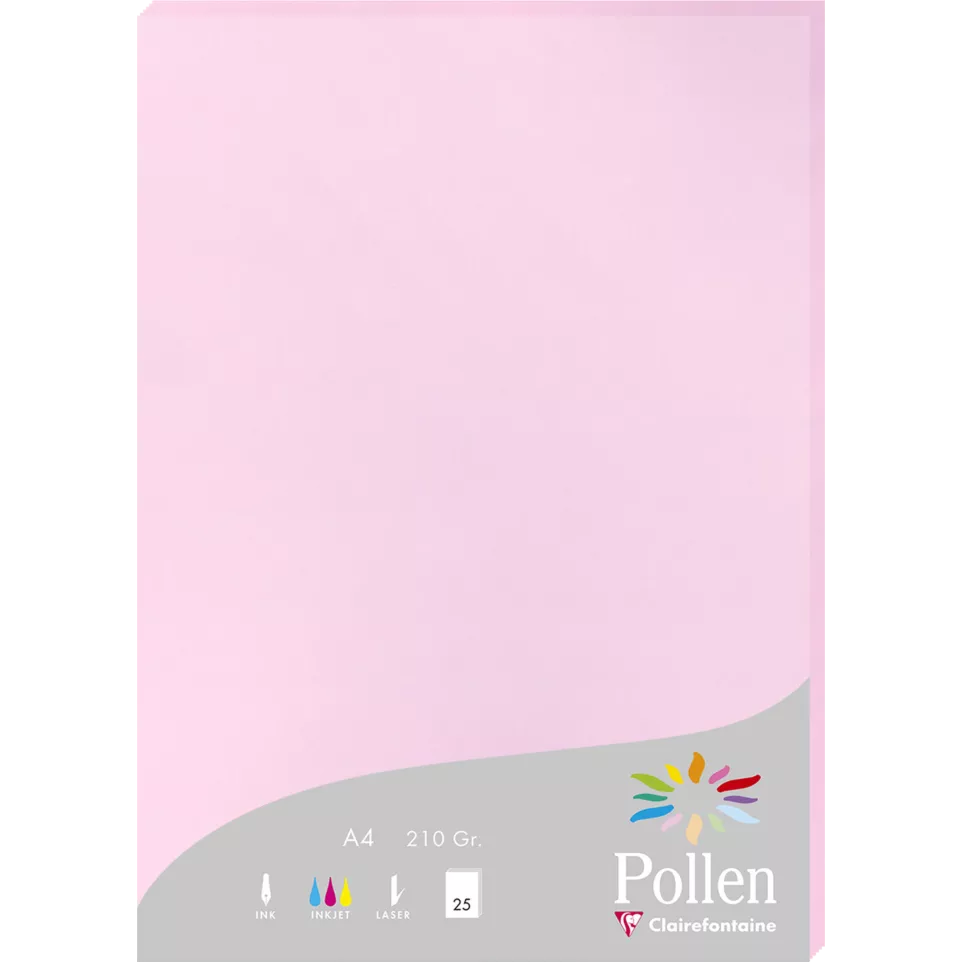 Pollen pk25 blad 210-g210x297 roze...