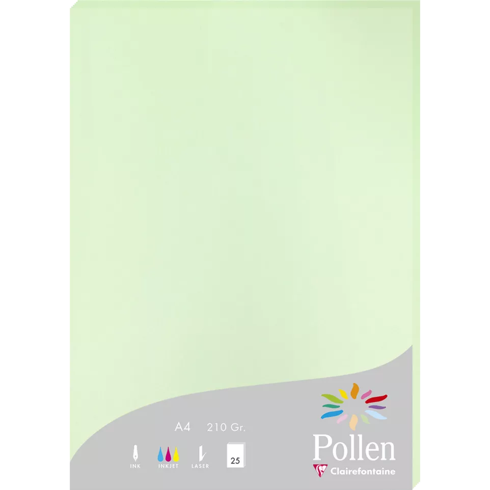 Pollen pk25 blad 210g210x297 groen-/ St.