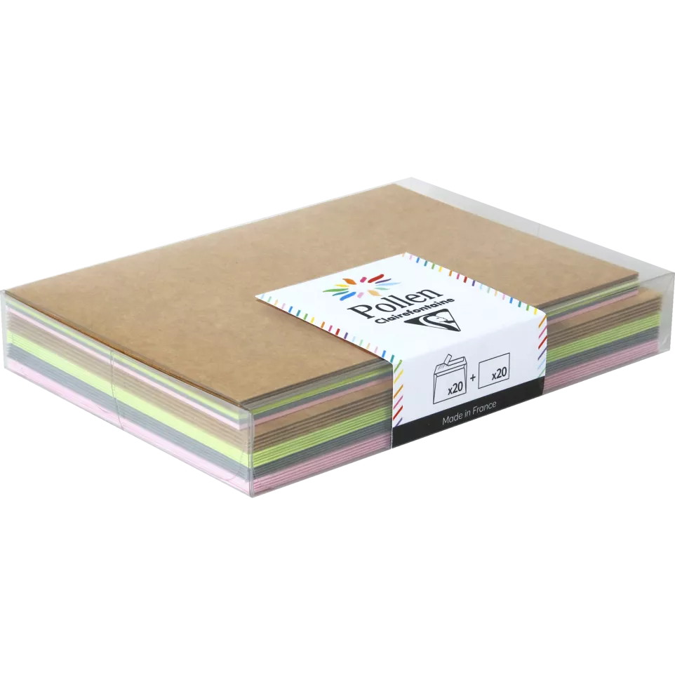 Box Pollen Nature 20-env+20kaarten...