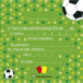 BIRTHDAY INVITATION SET, Football-/ Pc.