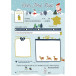 SET DE CORRESPONDANCE, 6 feuilles 100g/m2 au format 21x29,7cm + 6 enveloppes au format 16,2x22,9cm + Stickers - Noël/ Pce