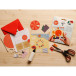 KIT POP-UP, Carte pliée 135x135 + Enveloppe 140x140 - Vacances ensoleillées/ Pce
