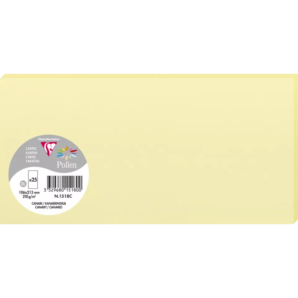 Clairefontaine Pollen Card 106x213...