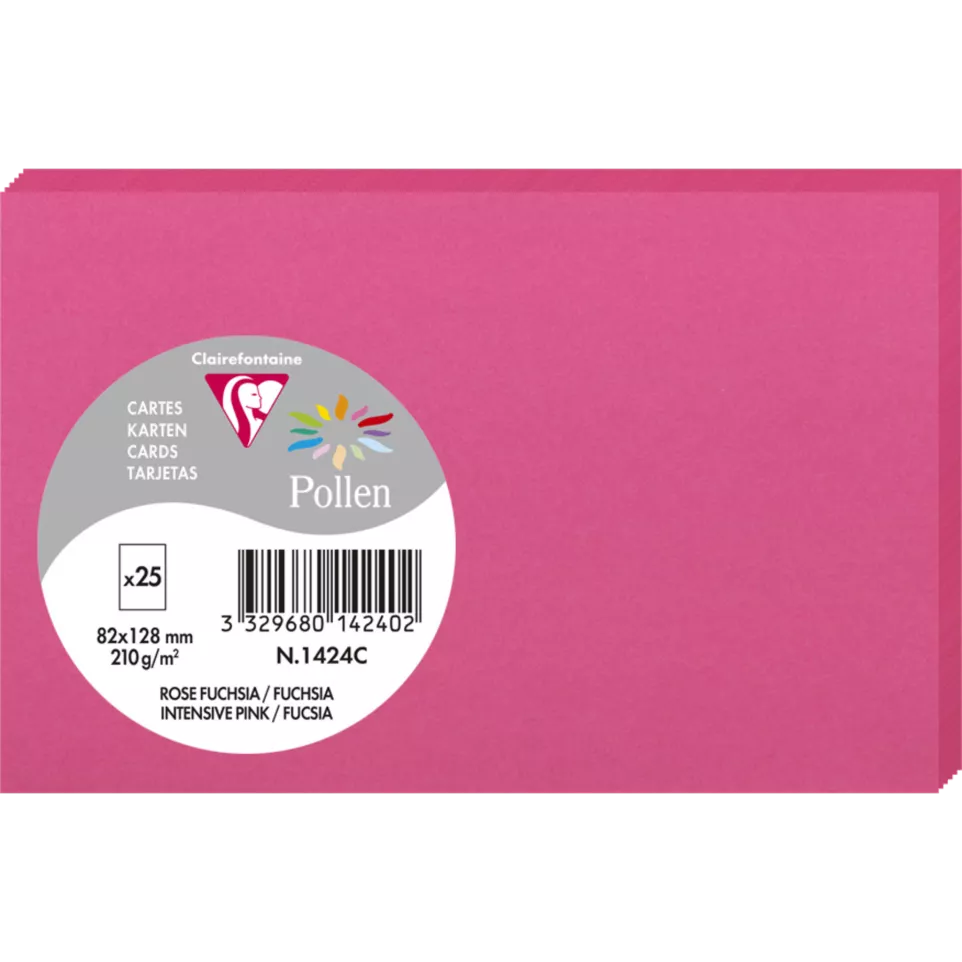 Paquet de 25 cartes simples Pollen...