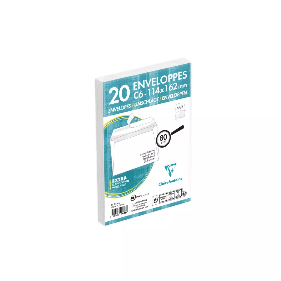 Adheclair 114x162mm 80gsm envelope...