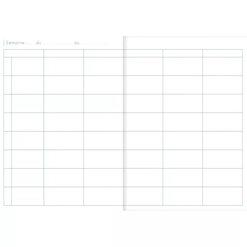 Agenda de bord enseignant 6 colonnes...