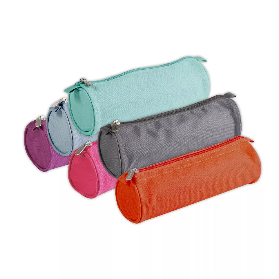 Trousse textile BASIC ronde Ø7x22 cm,...