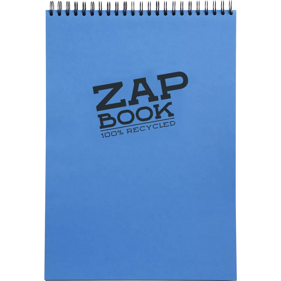 Zap Book wirebound recycled sketch...