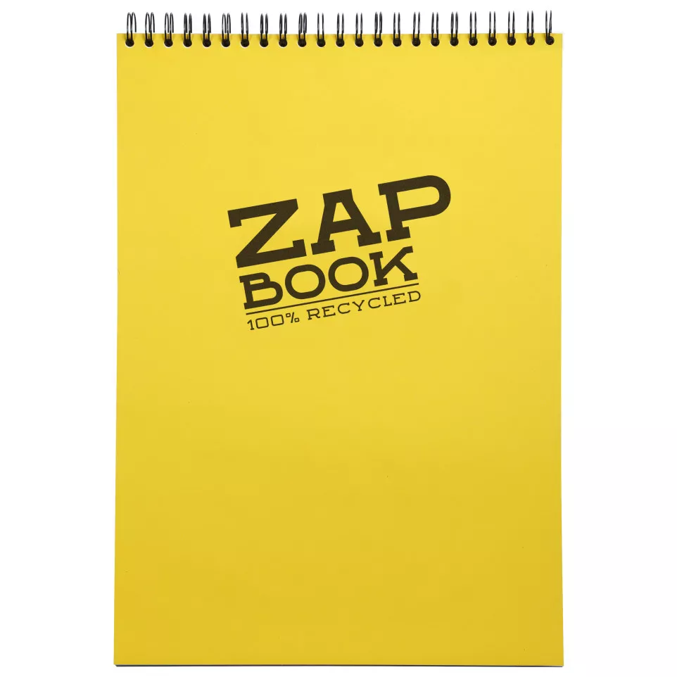 Zap Book wirebound recycled sketch...