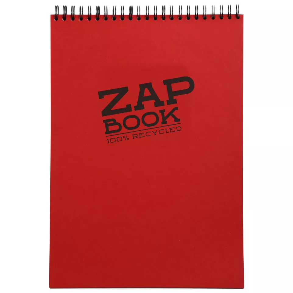 Zap Book wirebound recycled sketch...