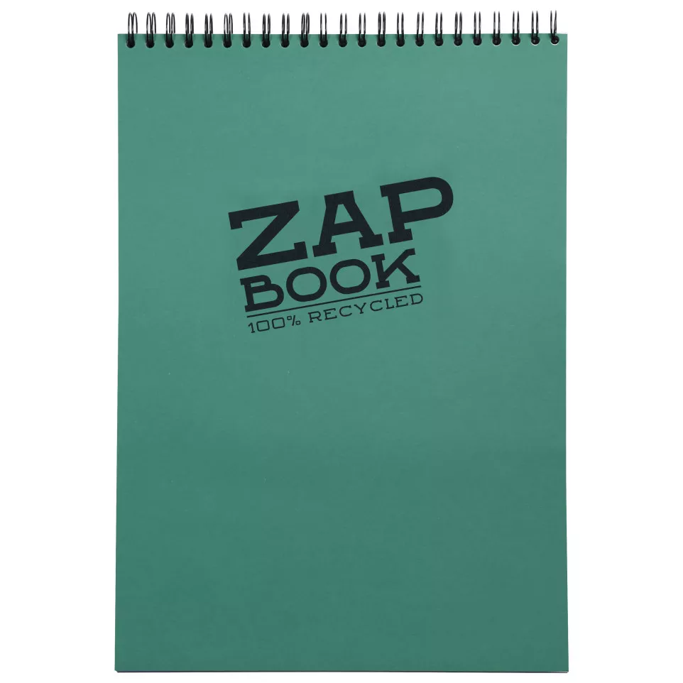 Zap Book wirebound recycled sketch...