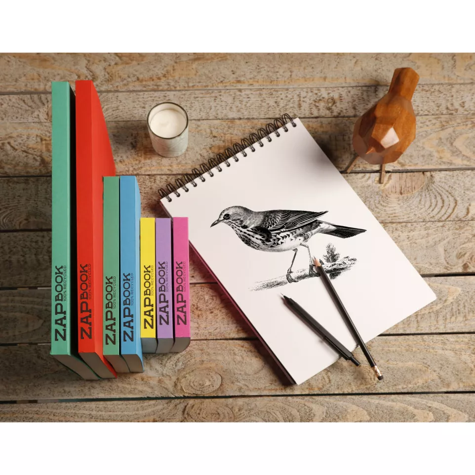 Zap Book Sketch spir- boven 160bl 80g...