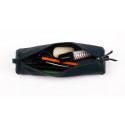 Clairefontaine Coloured Leather Round Pencil Case, Green, Ø5,5x22cm/ Pc.