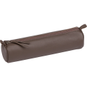 Gekleurd leder Penne-nzak Ø5,5x22 taupe/ St.