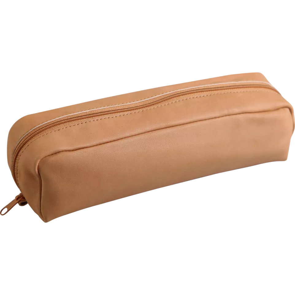 CUIR NATUREL Trousse rectangulaire...