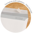 Boite de 500 Enveloppes Blanches DL-110x220mm - Auto-Adhésives - 80g/m2 - Fenêtre Papier Cristal 45x100 (position 20/20)/ Pce