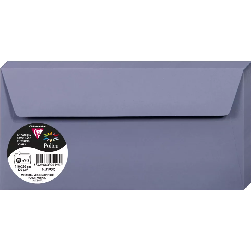Clairefontaine Pollen Envelopes, DL/ Pc.