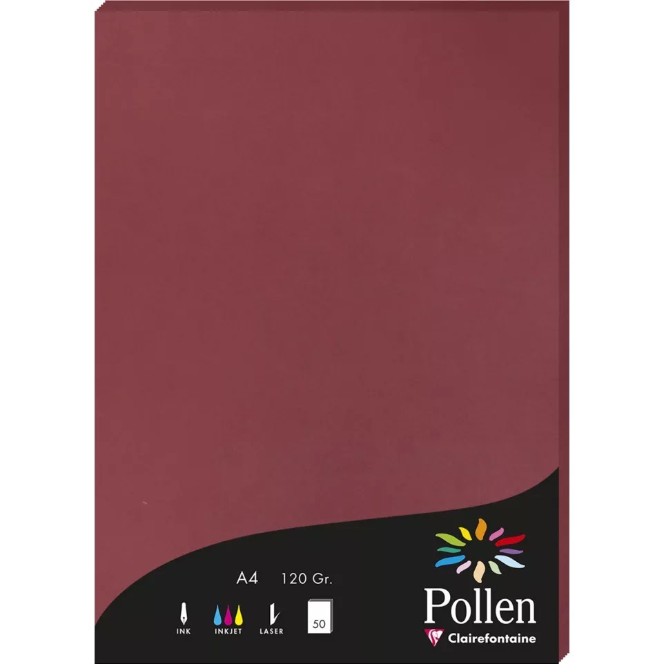 Pollen pk50 bl 120g A4 bordeaux-/ St.