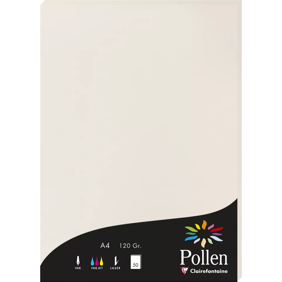 Pollen pk50 bl 120g A4 parelgrijs-/ St.