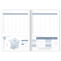 Clairefontaine Staplebound Dated Record Book A4 FR/ Pc.
