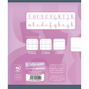 Clairefontaine Stapled Nursery Exercise Notebook, Lined 18mm+ Plain, Ligne 8000, 17x22cm, 16 Sheets, 90g/ Pc.