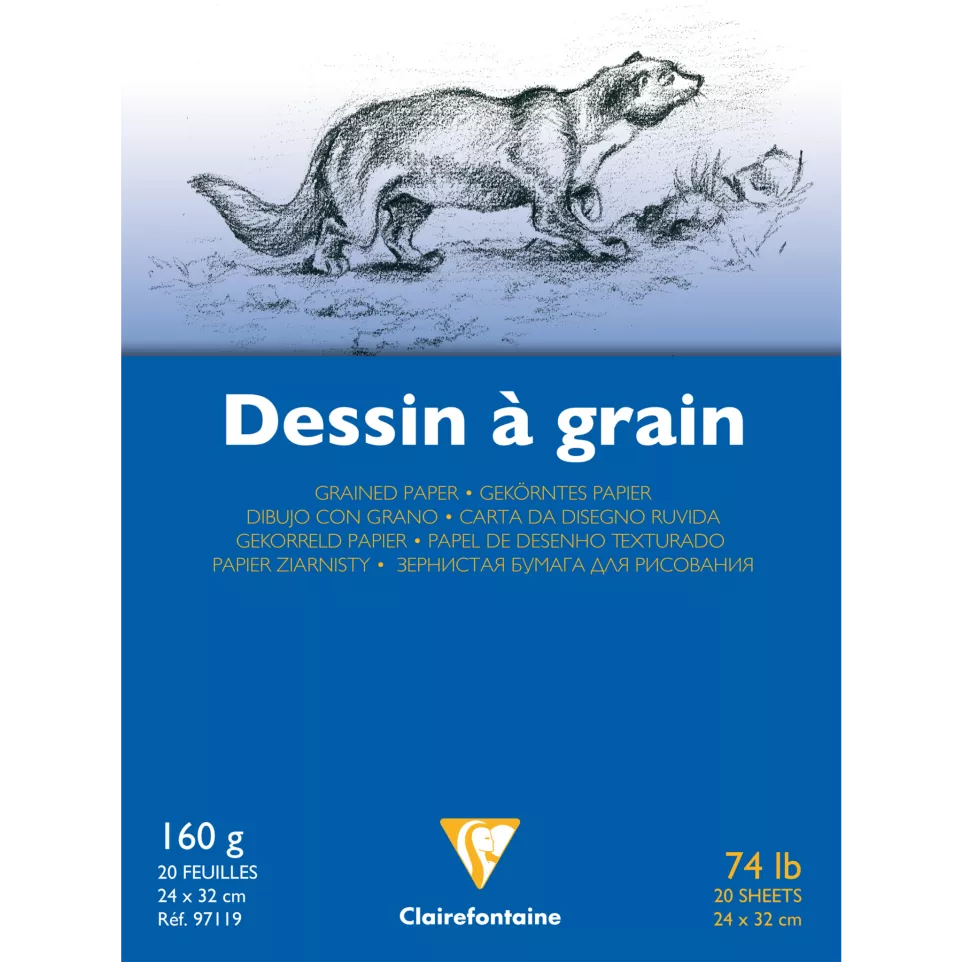 Blok Tekenpapier 20bl  160g 24x32cm-/...